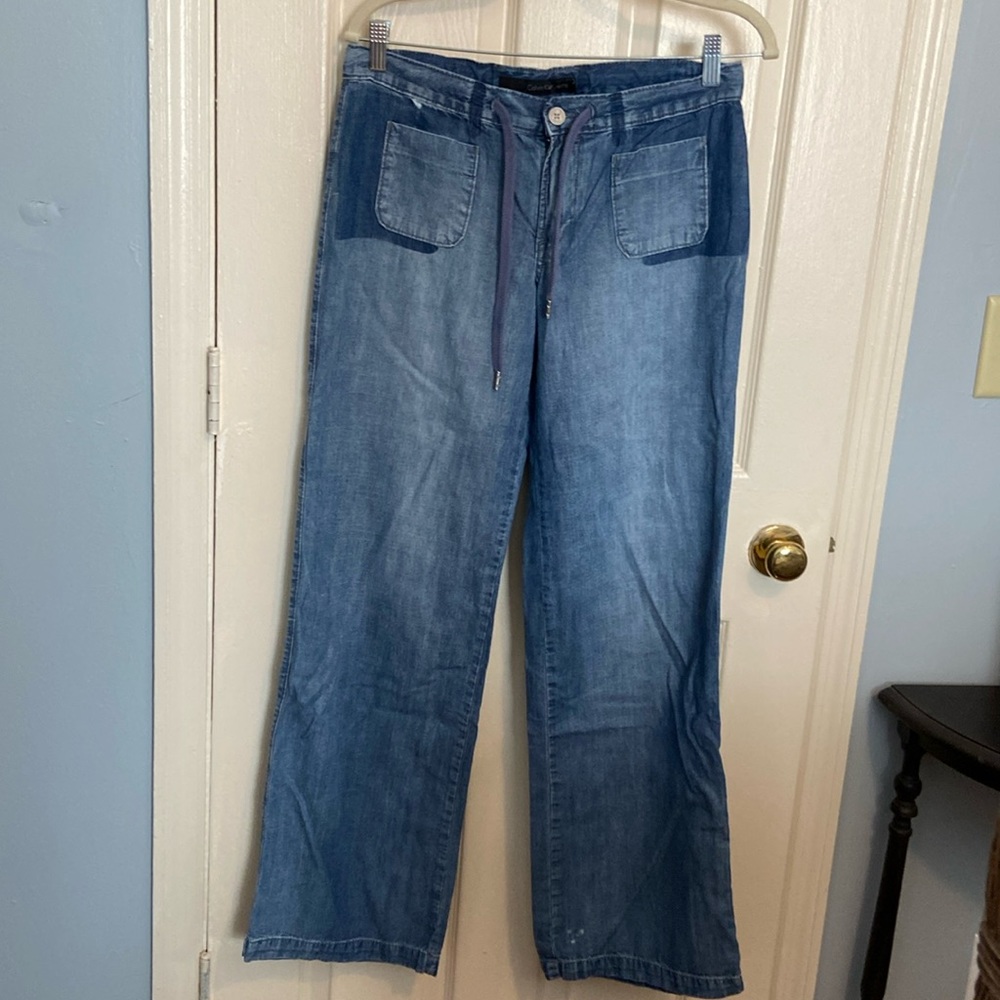 Calvin Klein wide leg hippie trouser jean